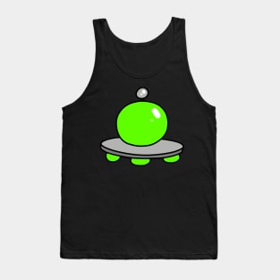 Green Orb UFO Tank Top